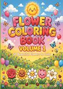 Flowers Coloring Book for Kids - Volume 1