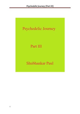Psychedelic Journey (Part III)