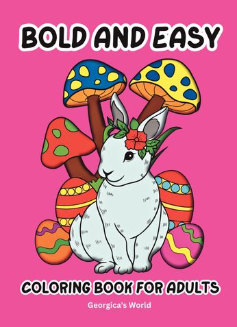 Bold and Easy Large Print Coloring Book for Adults