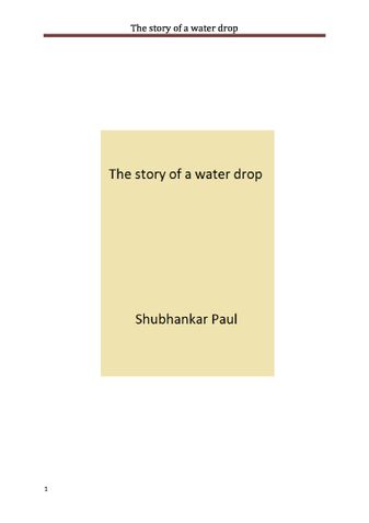 The story of a water drop