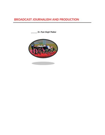 Broadcast Journalism