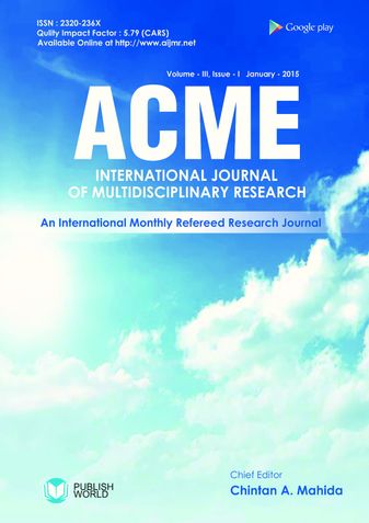 Acme International Journal of Multidisciplinary Research  (Vol - V, Issue - I)