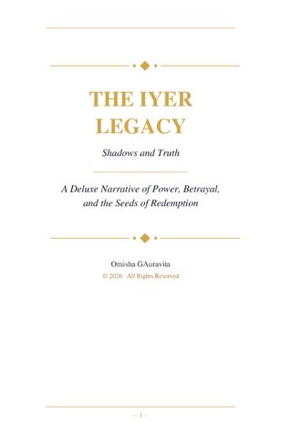 The Iyer Legacy: Shadows and Truth