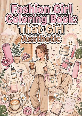 Fashion Girls: Kawaii Coloring Book