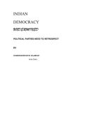 INDIAN DEMOCRACY- UNDERMINED