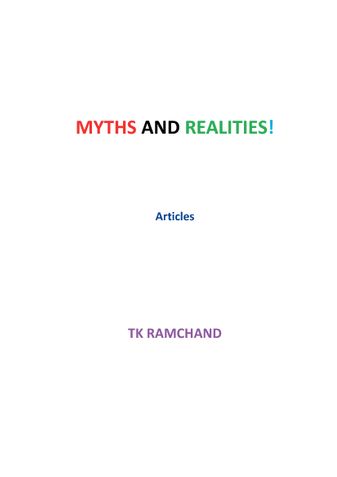 MYTHS AND REALITIES!