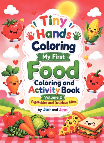 Tiny Hands Colouring: My First Food Colouring and Activity Book- Volume 2