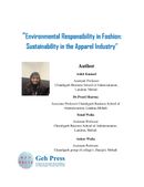 Environmental Responsibility in Fashion:  Sustainability in the Apparel Industry
