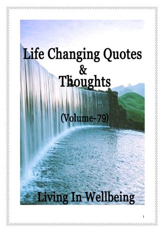 Life Changing Quotes & Thoughts (Volume 79)