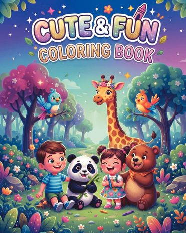 Cute & Fun Coloring Book for All Ages