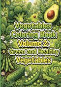 Kawaii Vegetables Coloring Book: 30 Bold and Easy Designs Volume 2