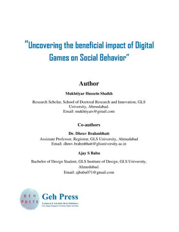 Uncovering the beneficial impact of Digital  Games on Social Behavior