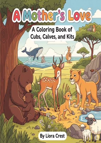 A Mother's Love: A Coloring Book of Cubs, Calves, and Kits