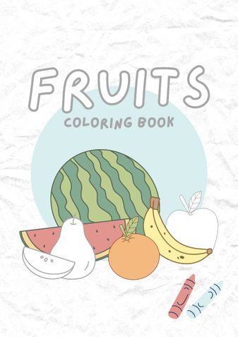 Fruits Colouring Book