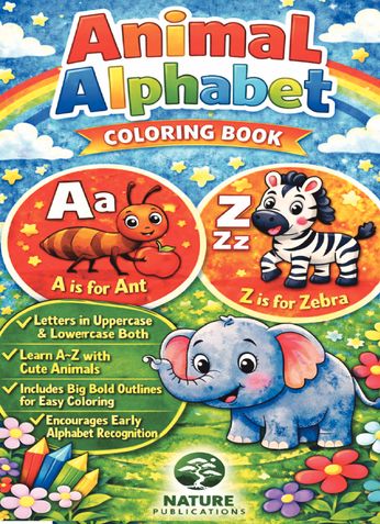 Animal Alphabet Coloring Book