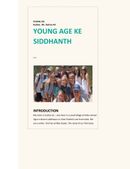 YOUNG AGE KE SIDDHANTH