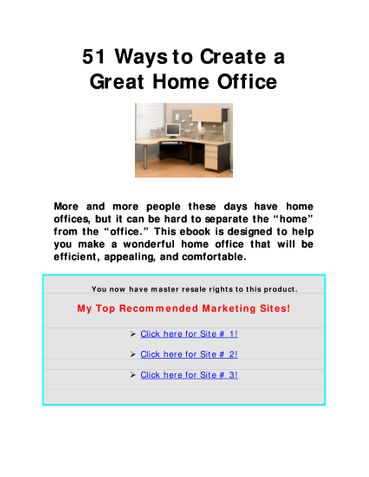 51 ways to create a great home office