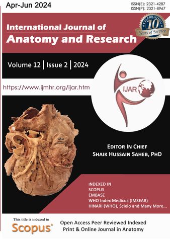 International Journal of Anatomy and Research, 2023 Volume 12 Issue 2 B & W