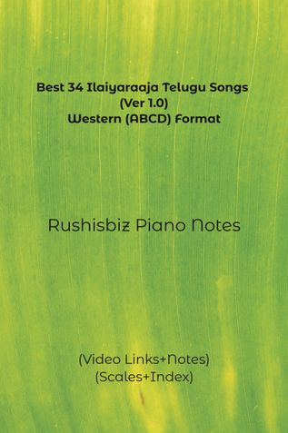 Best 34 Ilaiyaraaja Telugu Songs (Ver 1.0) - Western (ABCD) Format
