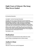 Eight Years of Almost: The Song That Never Ended