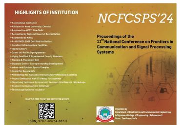 11th NATIONAL CONFERENCE  ON  FRONTIERS IN COMMUNICATION & SIGNAL PROCESSING SYSTEMS