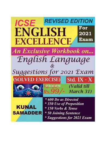 ICSE ENGLISH EXCELLENCE  [ICSE English Grammar Workbook]