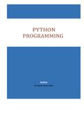 PYTHON  PROGRAMMING
