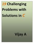 19 Challenging Problems with Solutions in C