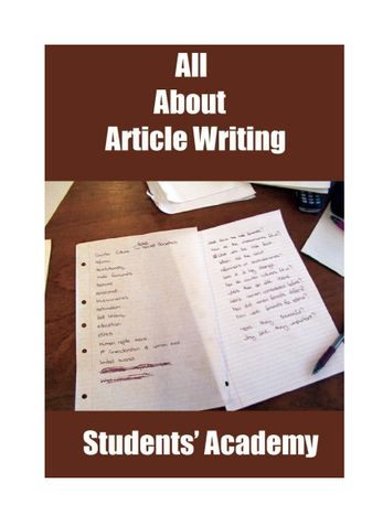 All about Article Writing