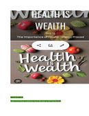 Health is Wealth:The Importance of Health