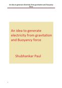 An idea to generate electricity from gravitation and Buoyancy force