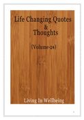 Life Changing Quotes & Thoughts (Volume 24)