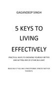 5 Keys to Living Effectively