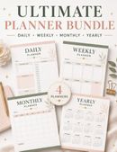 Ultimate Daily, Weekly, Monthly & Yearly Planner| Productivity Journal & Goal Tracker