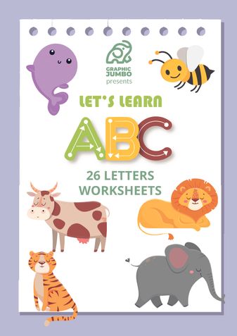 Lets Learn ABC Word Tracing Sheets