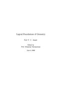 LOGICAL FOUNDATIONS of GEOMETRY
