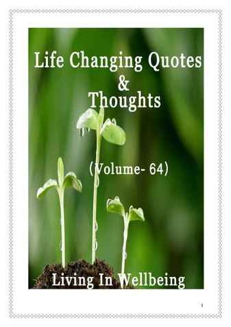 Life Changing Quotes & Thoughts (Volume 64)