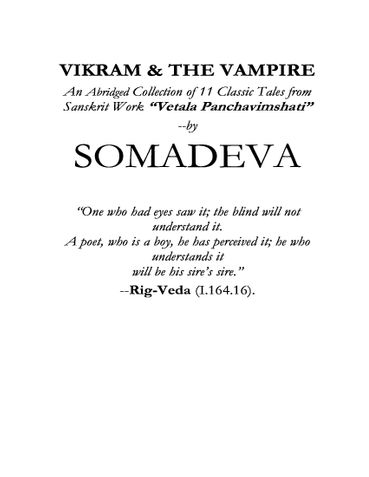 Vikram & the Vampire (Improvised Edition)