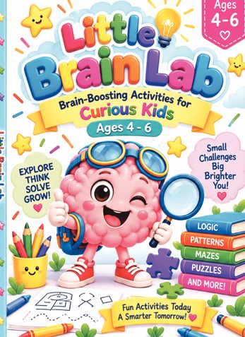 “Little Brain Lab”-“Brain-Building Activities for Curious Kids Ages 4–6.”