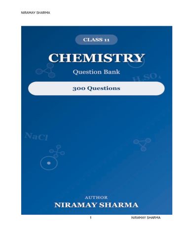 CHEMISTRY QUESTION BANK