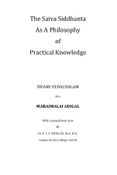 Saiva Siddhanta as a Philosophy of Practical Knowledge