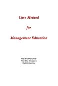 Case Method   for   Management Education