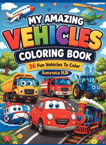 My Amazing Vehicles Coloring Book
