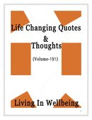 Life Changing Quotes & Thoughts (Volume 191)