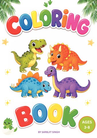 Dinosaur Coloring Book for Kids