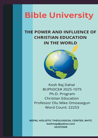 The Power and Influence of Christian Education in the World, 2025