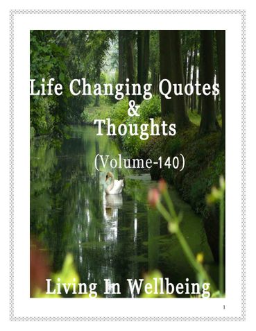 Life Changing Quotes & Thoughts (Volume 140)