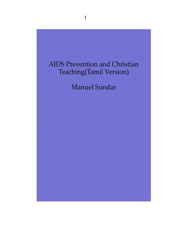 AIDS Prevention and Christian Teachings(Tamil Version)