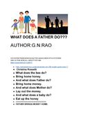 WHAT DOES A FATHER DO???