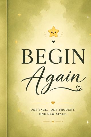 Begin Again: A Daily Diary for Reflection,Growth & New Beginnings